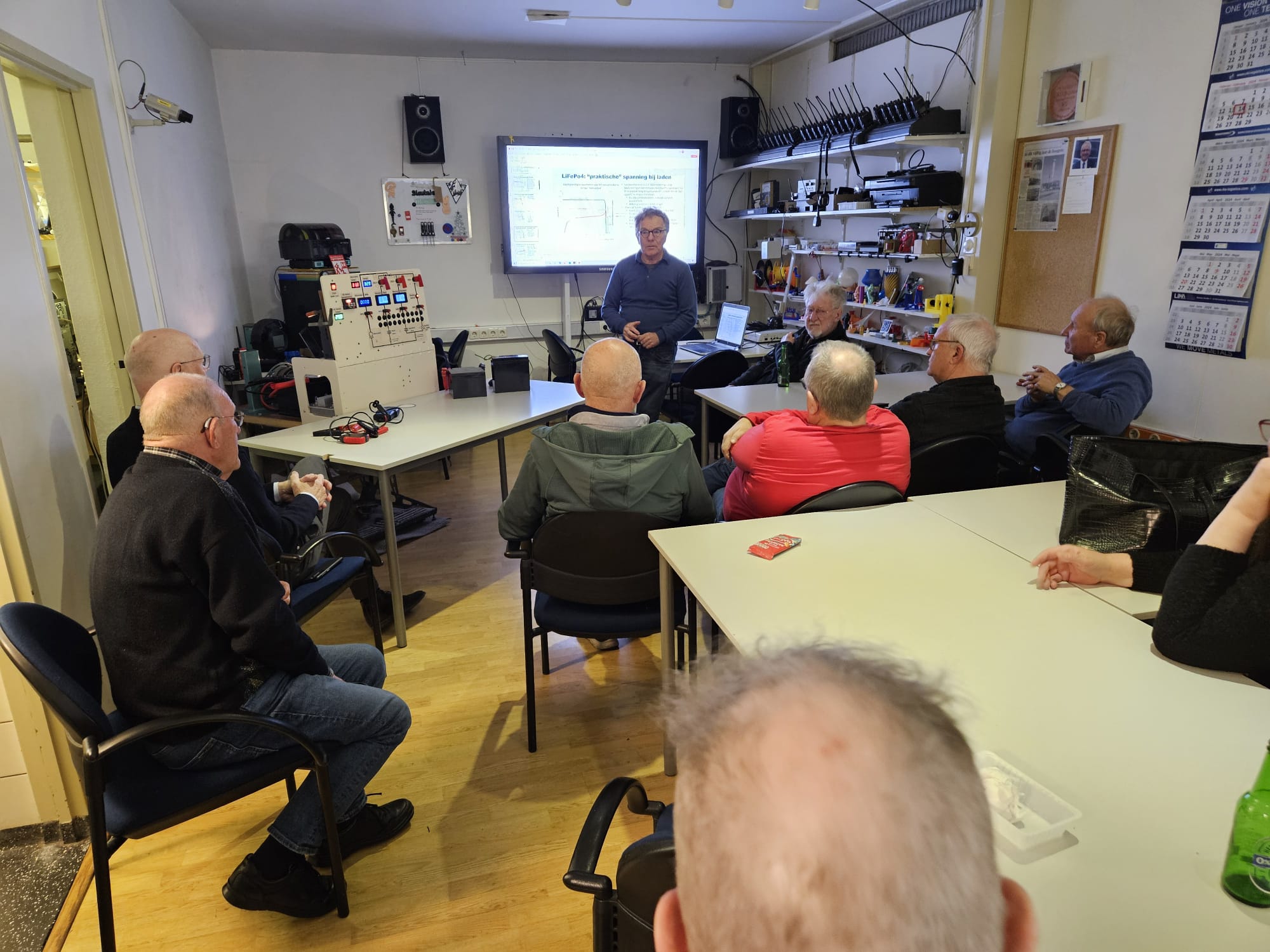 Workshop over lithiumbatterijen bij NVRA in Haarlem